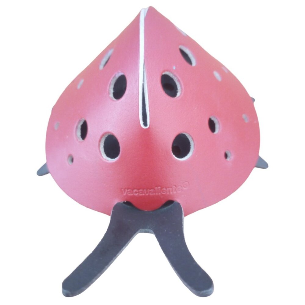 Vacavaliente -Red ladybug leather desk pen organizer-New in box